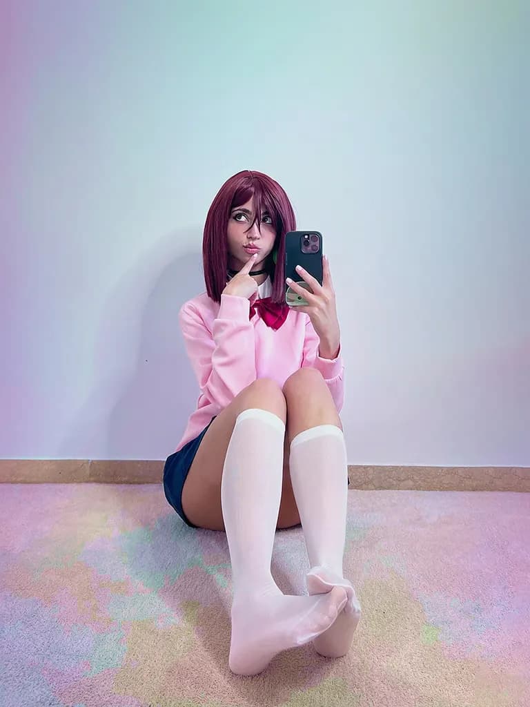Cosplay · Anime Uniform Mirror Selfie, example 3 of 4
