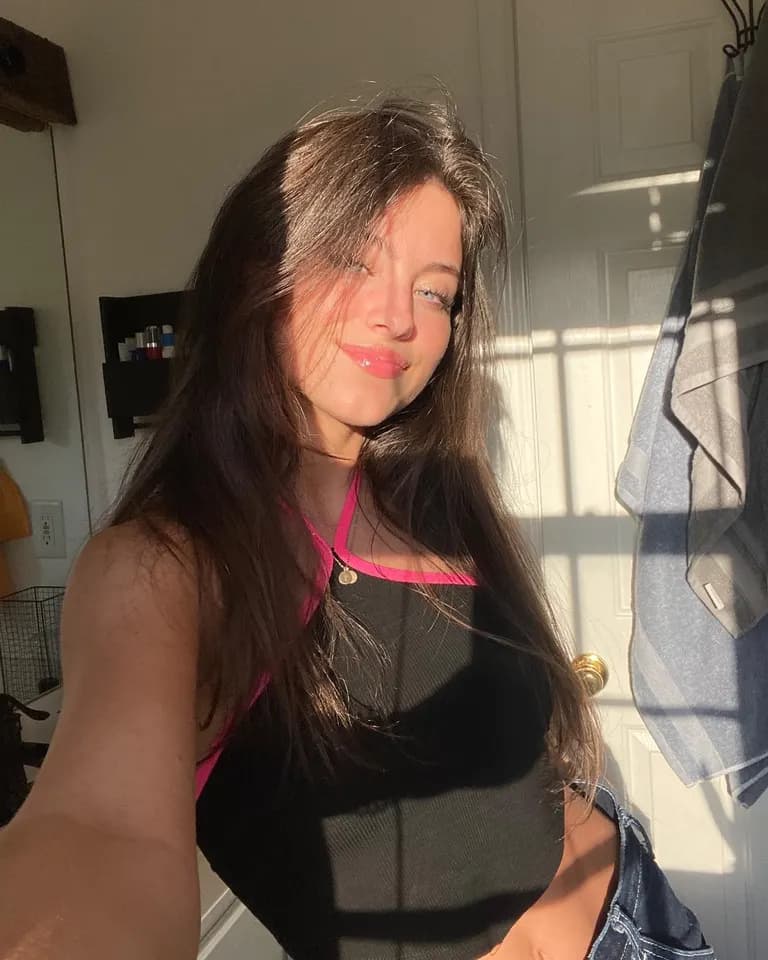 Girl next door · Golden Hour Bathroom Selfie, example 3 of 4