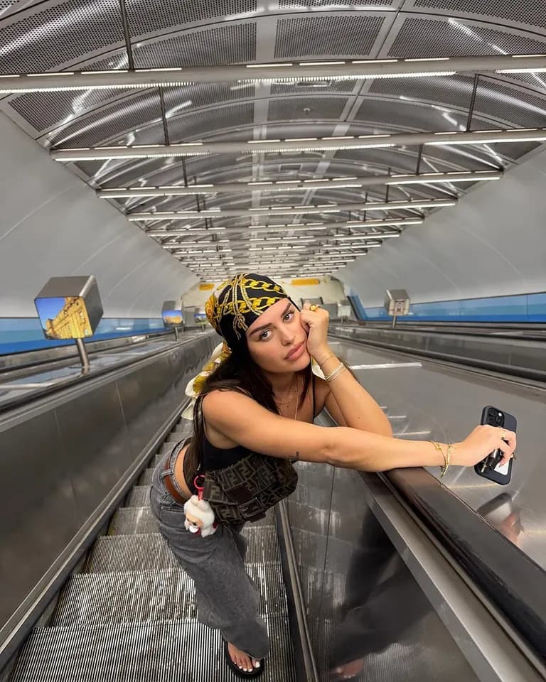 Lifestyle · Subway escalator aesthetic, example 3 of 3