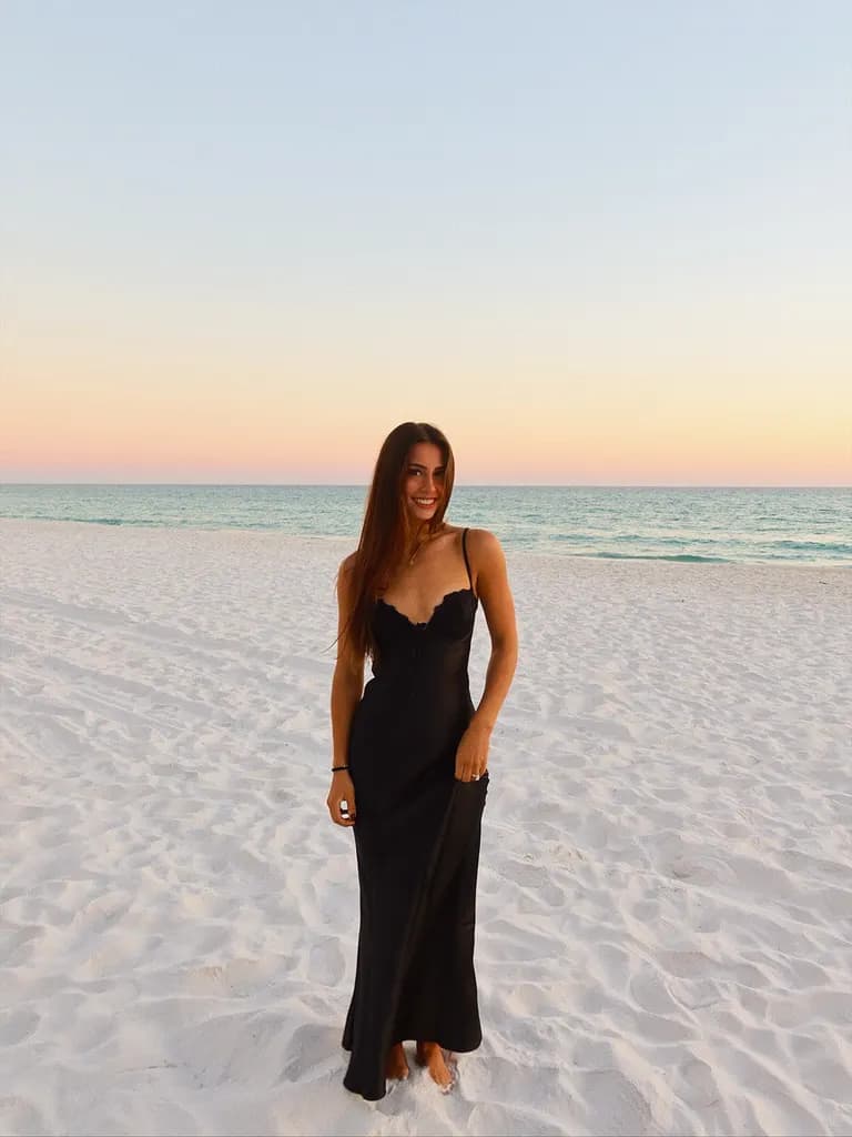 Lifestyle · Sunset beach portrait, example 2 of 4