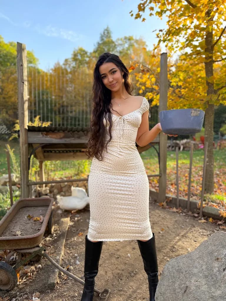 Girl next door · Autumn Farm Chores, example 2 of 4