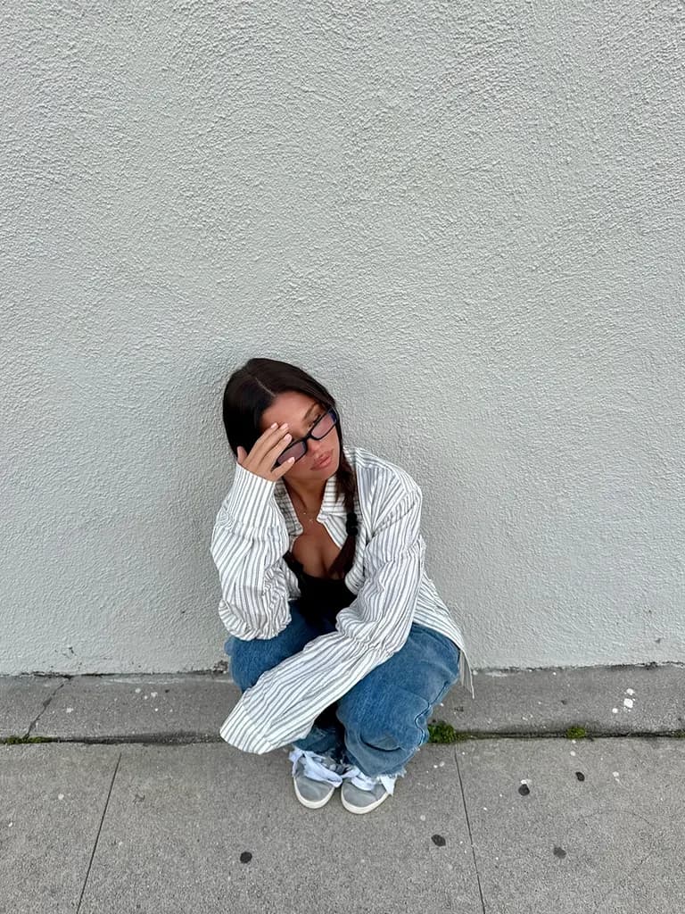 Lifestyle · Casual Wall Crouch, example 4 of 4