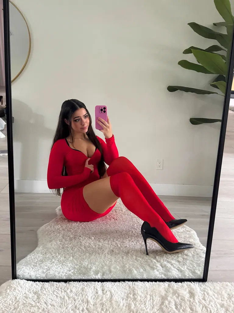 Selfies · Red Fit Check, example 4 of 4
