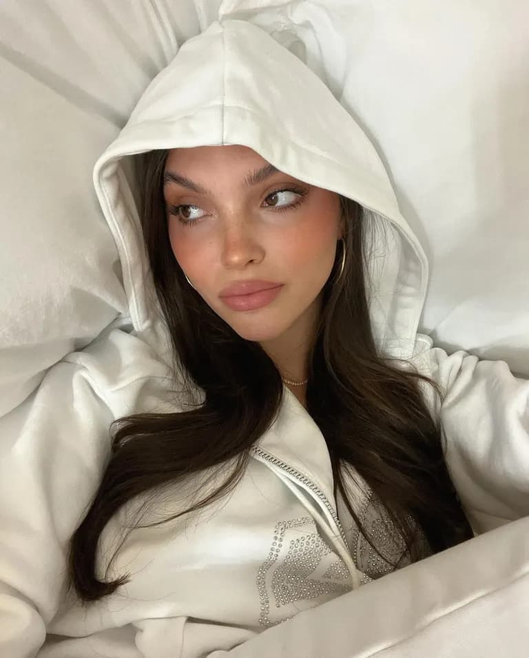 Selfies · Cozy Hoodie In Bed, example 3 of 4